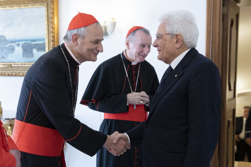 Zuppi Mattarella Quirinale