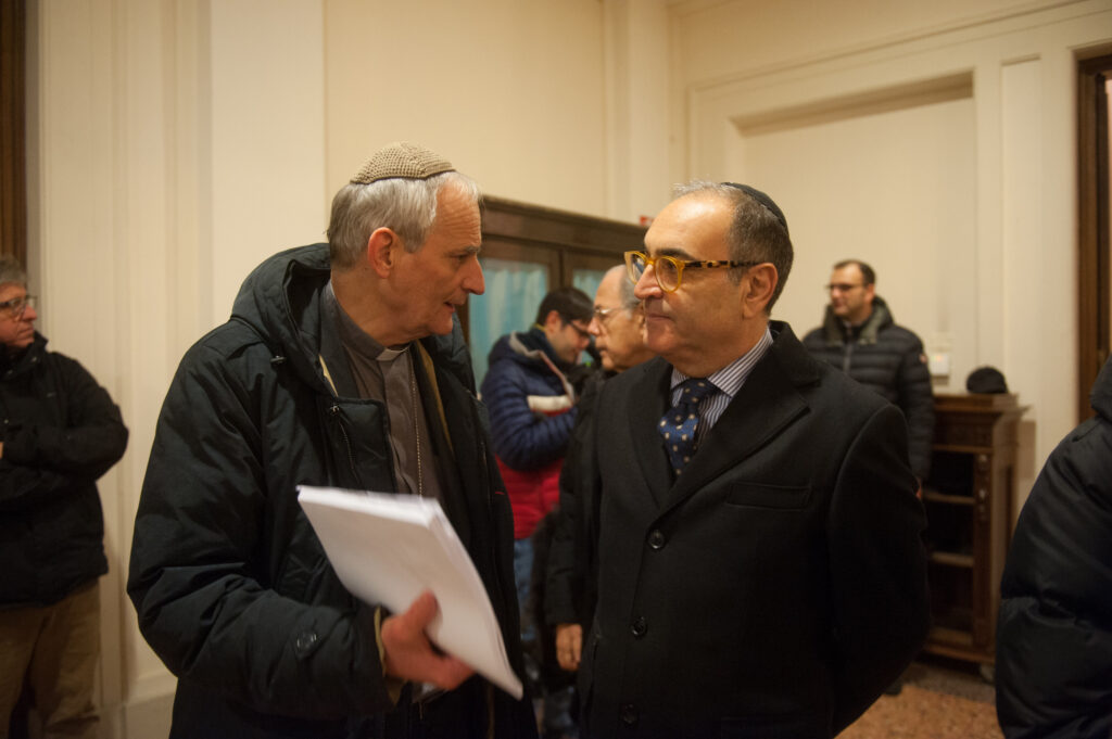 Zuppi e Sermoneta in sinagoga 2019
